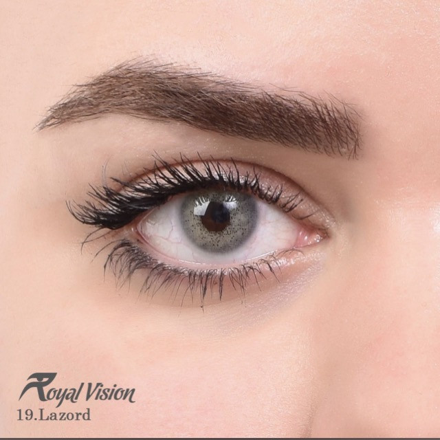 لنز چشم رویال ویژن شماره 19 مدل Lazord رنگ سبز خاکستری روشن