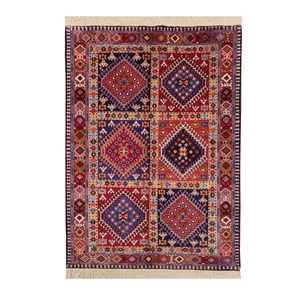 فرش دستباف یک و نیم متری طرح خشتی مدل AA169