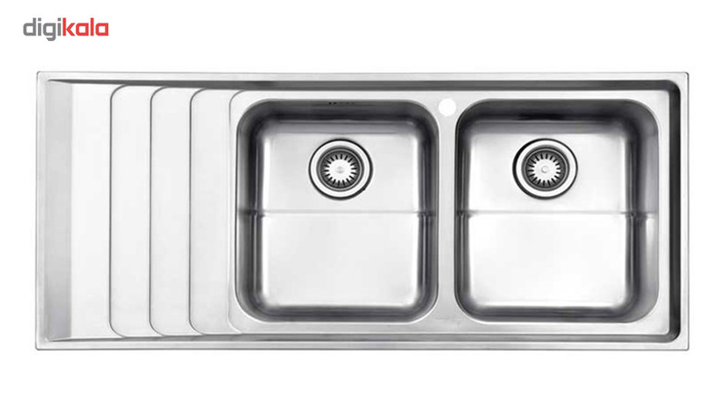 سینک استیل البرز مدل 734-R توکار