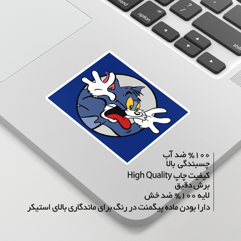 استیکر لپ تاپ ماسا دیزاین طرح Tom and Jerry مدل STK1365