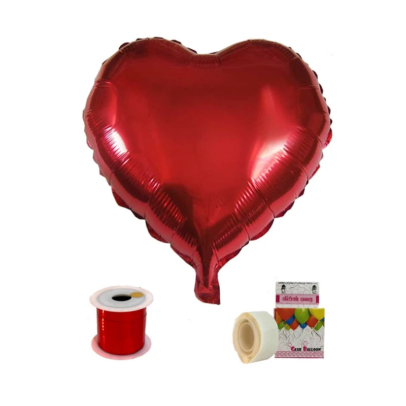 پکیج بادکنک قلبی هپی شو مدل NH-232 سایز 40 سانت