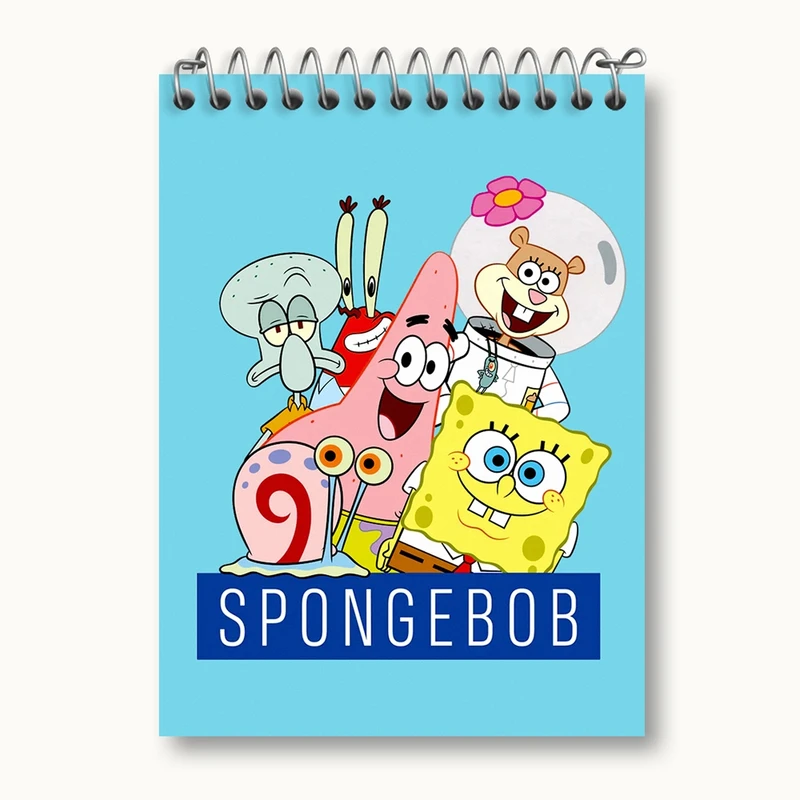 دفتر یادداشت 50 برگ خندالو مدل باب اسفنجی کد 24700