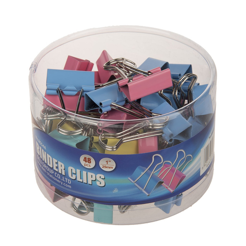 گیره کاغذ دلی سایز 25 میلی متر - بسته 48 عددی