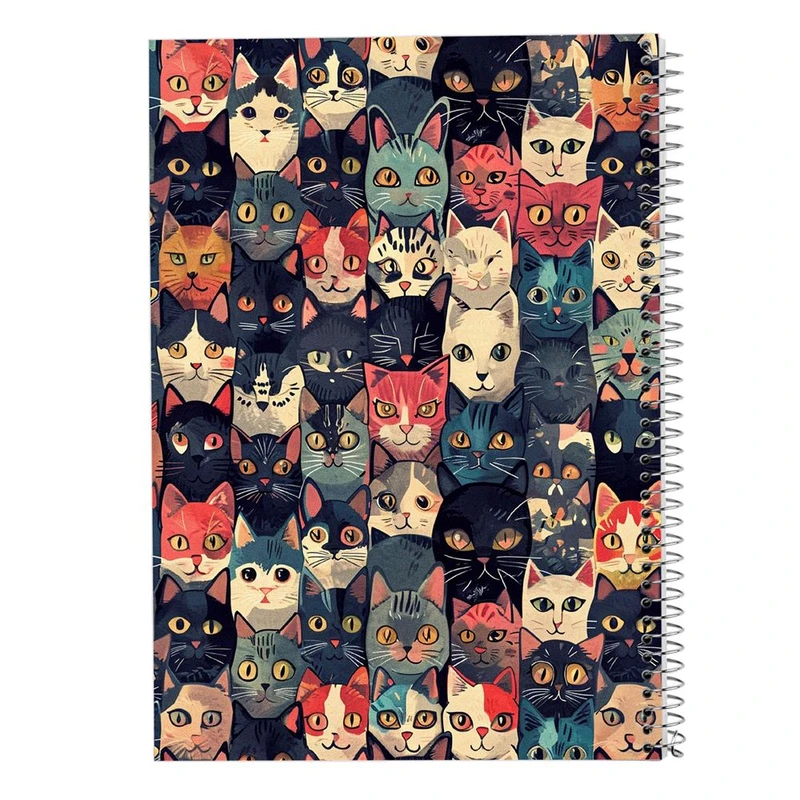 دفتر شطرنجی 50 برگ مدوپد طرح سگ و گربه کد DF17290