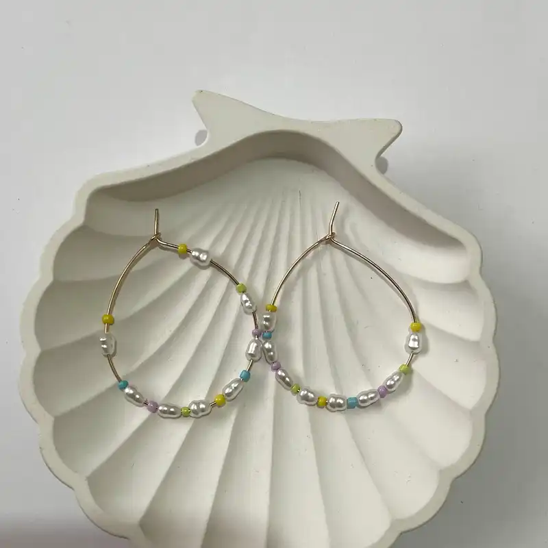 گوشواره زنانه اکسسورایز مدل مروارید پرورشی مهره ای