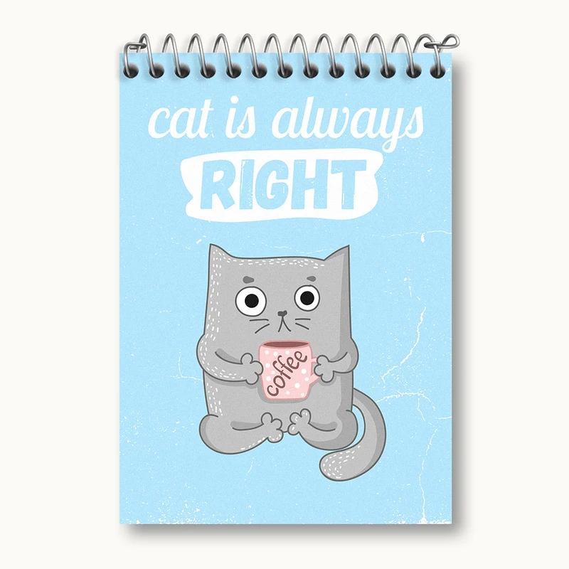 دفتر یادداشت 50 برگ خندالو مدل گربه بامزه کد N1067