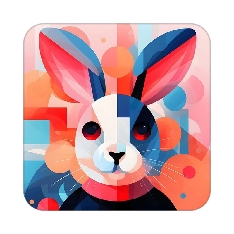 زیر لیوانی کاکتی طرح حیوانات رنگی مدل mp25318