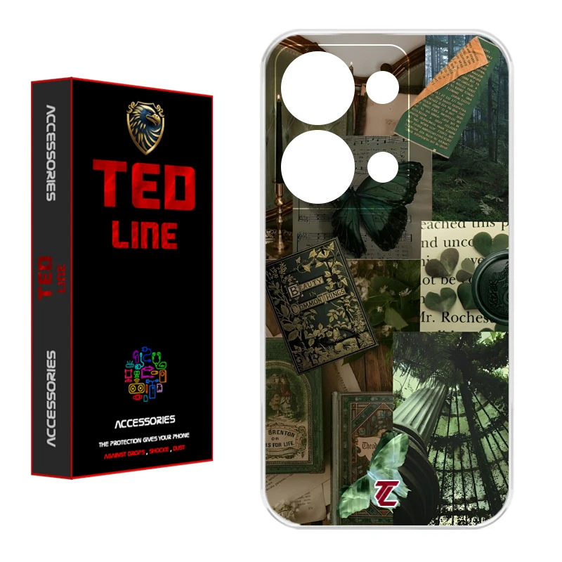 کاور تد لاین طرح کلاژ هنری کد 1118 مناسب برای گوشی موبایل شیائومی Redmi Note 13 Pro 4G / Poco M6 Pro