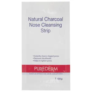 چسب پاک کننده بینی پیوردرم مدل Natural Charcoal بسته 10 عددی