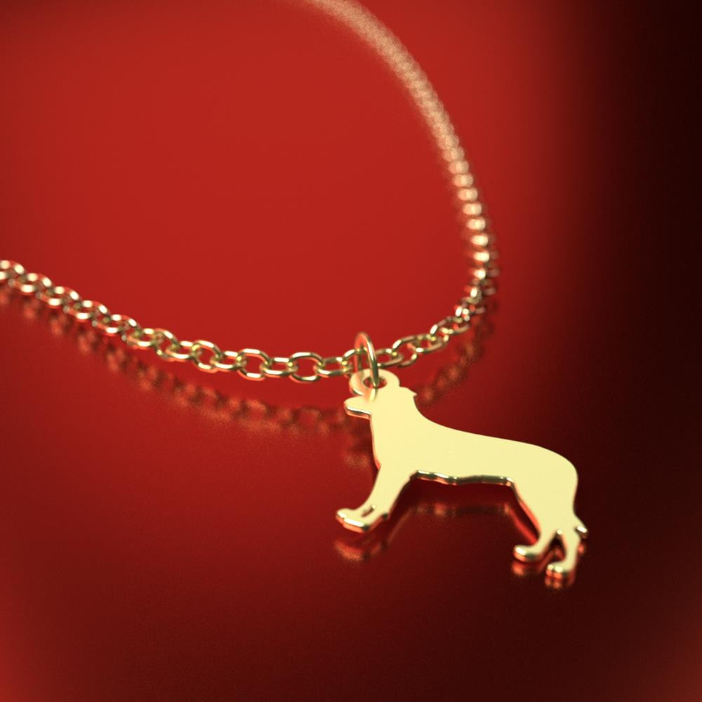 آویز ساعت طلا 18 عیار زنانه مدوپد مدل سگ کد CA16489