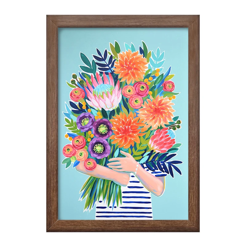 تابلو خندالو طرح گل کد 8398