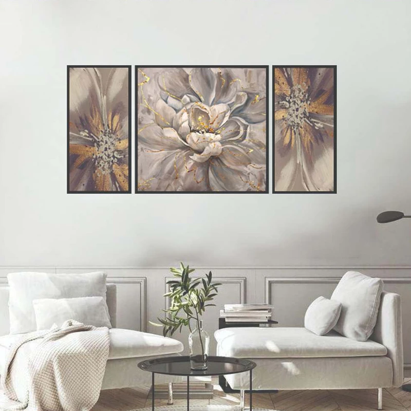 تابلو بکلیت طرح مدرن دیجیتال آرت مدل B-2086 فریم مشکی مجموعه 3 عددی