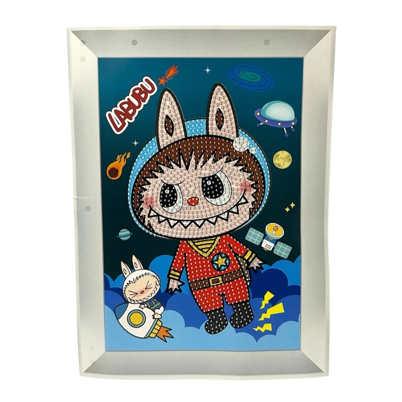 بازی آموزشی مدل ساخت تابلو نقاشی الماسی طرح لبوبو کد Labubu1