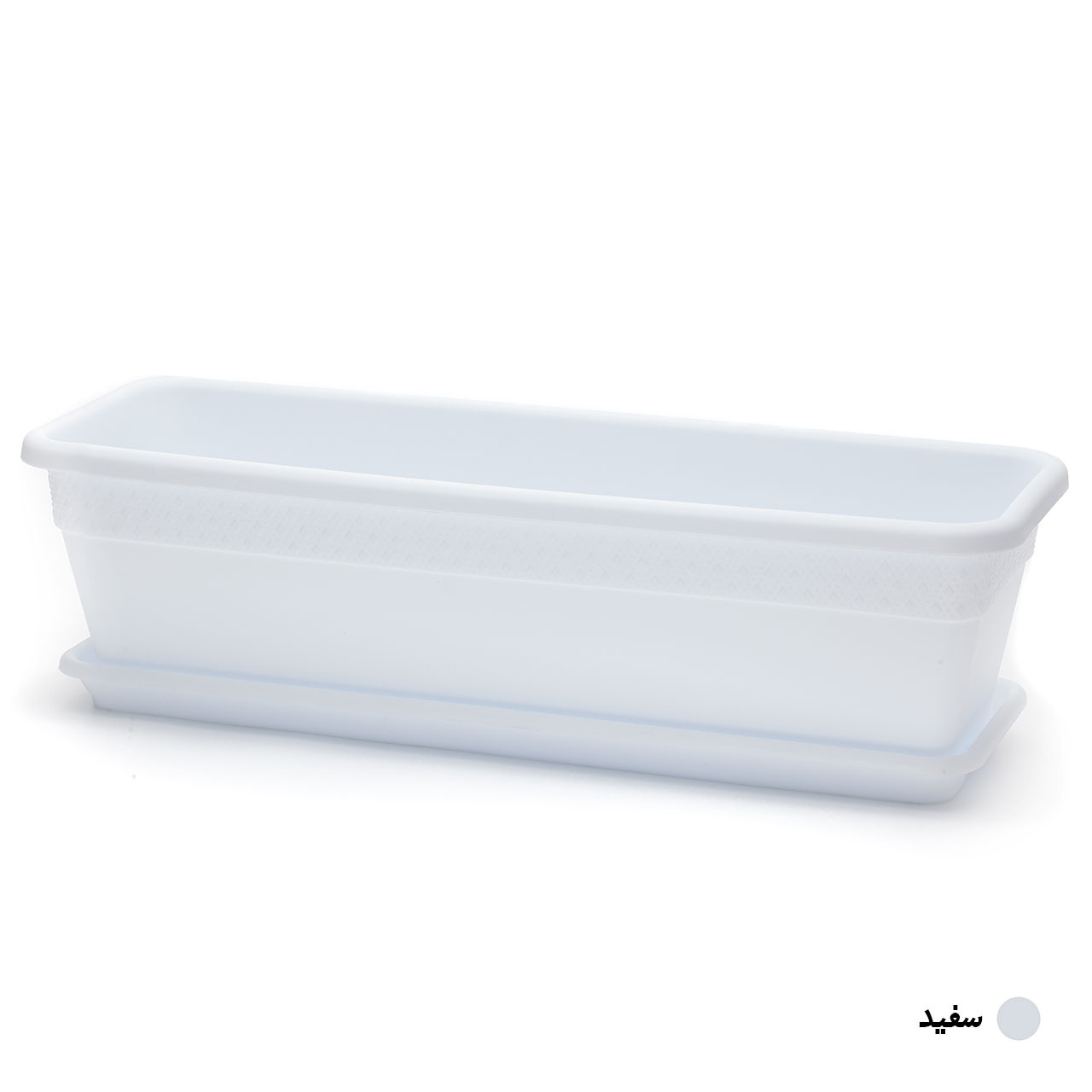 گلدان مدل پلاستیکی مستطیلی کد 606