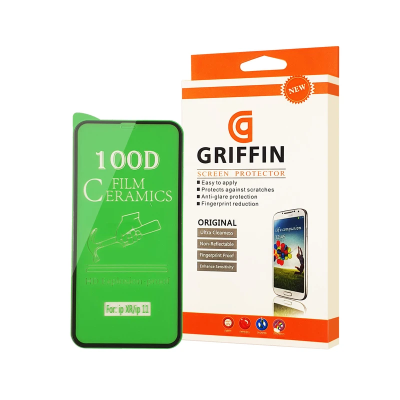 محافظ صفحه نمایش سرامیکی گریفین مدل FLCRG GN me مناسب برای گوشی موبایل اپل iPhone 11