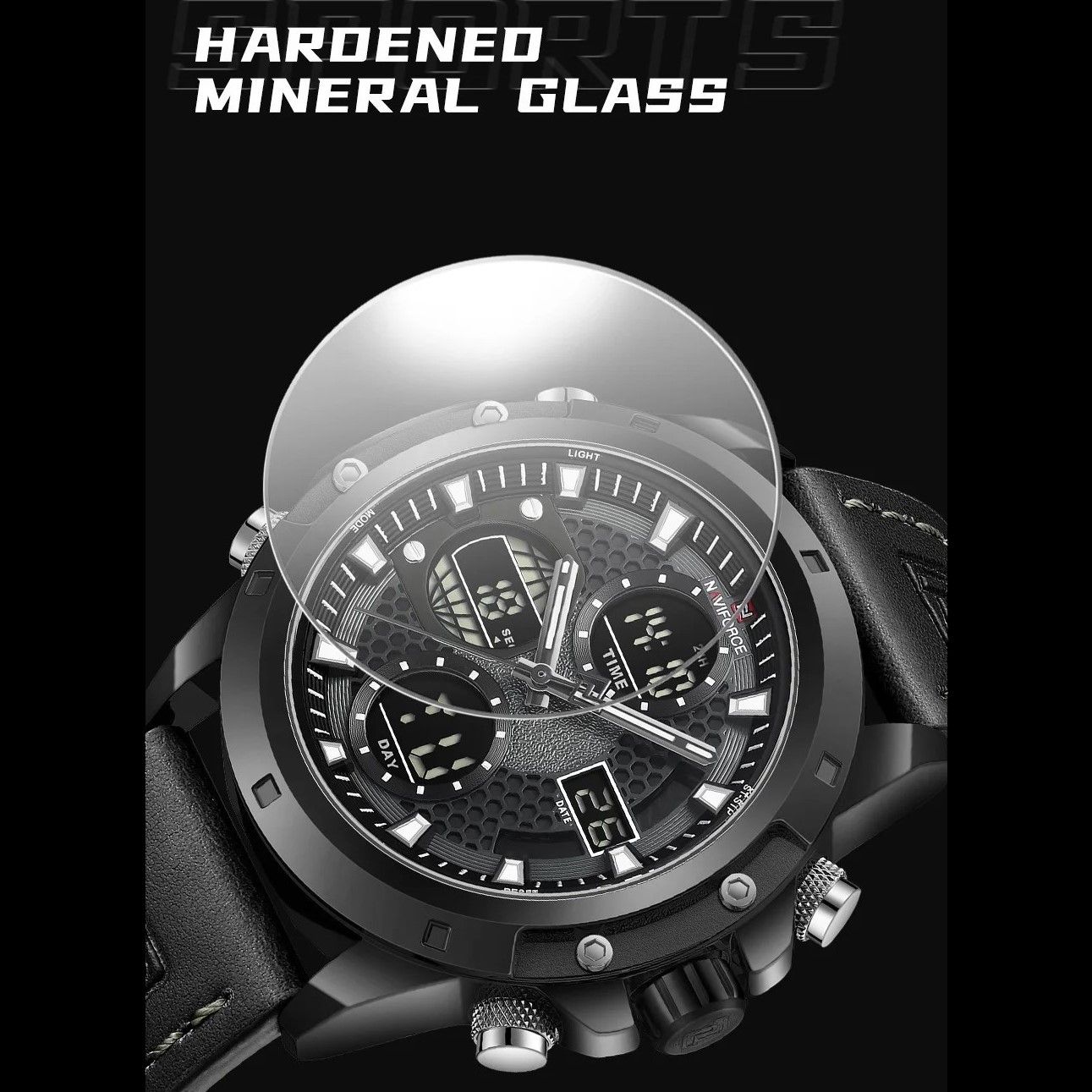 ساعت مچی عقربهای مردانه نیوی فورس مدل NF9225BGYB -  - 9