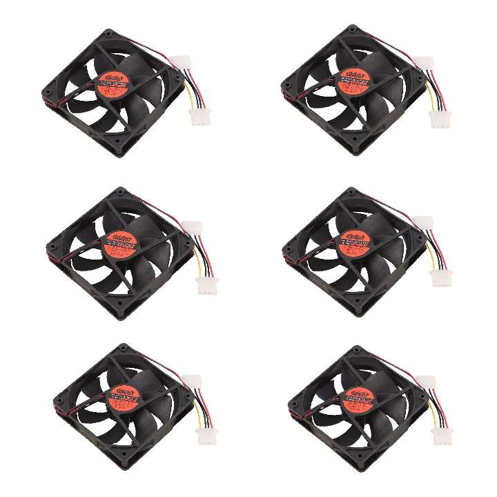 فن کیس گریت مدل 12CM12V بسته شش عددی