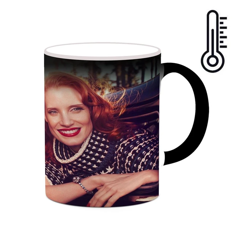 ماگ حرارتی کاکتی طرح Jessica Chastain مدل mgh26394