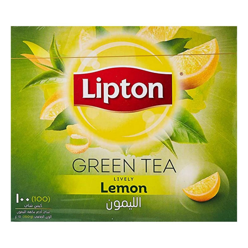 چای سبز لیمویی کیسه ای لیپتون - بسته 100 عددی