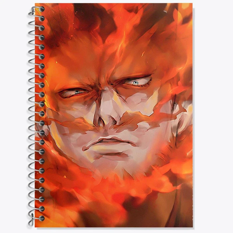 دفتر زبان 50 برگ خندالو مدل دو خط طرح اندورو سان انیمه آکادمی قهرمان من کد 16138