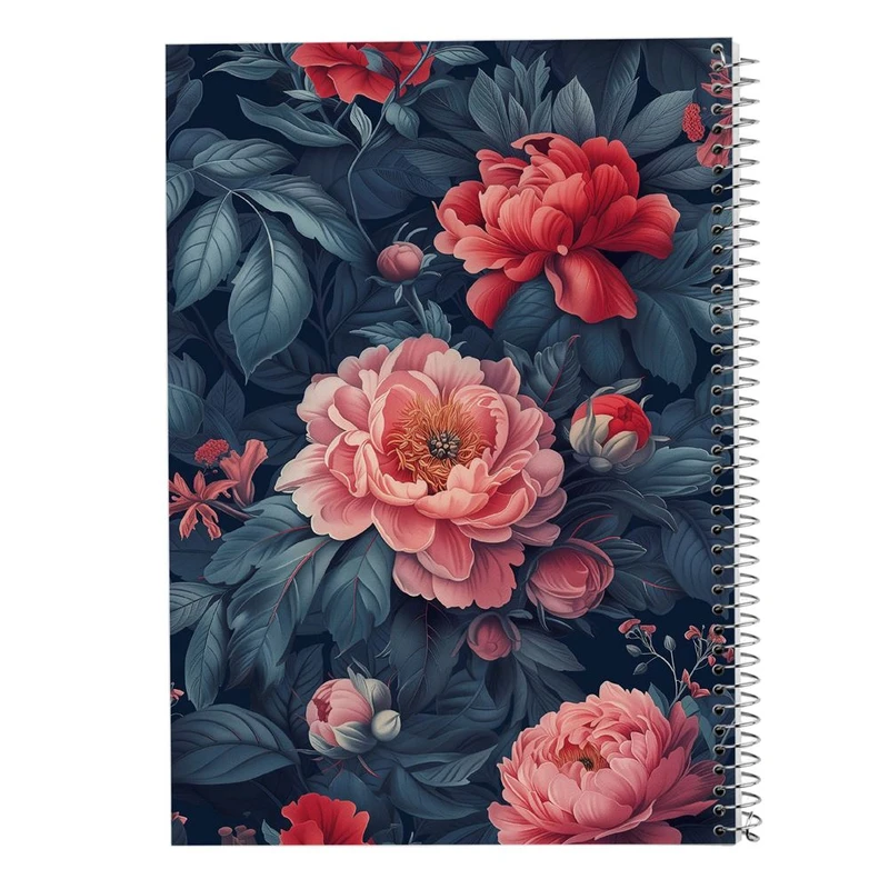 دفتر شطرنجی 50 برگ مدوپد طرح گل کد DF15994