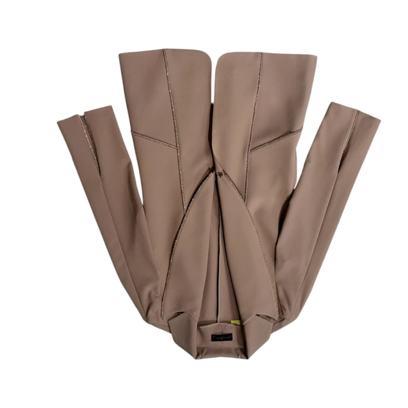 عکس شماره 7 : ست کت و شلوار زنانه مدل دم پا چاکدار کد 10151