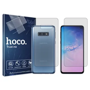 Hoco screen protector HyGEL model suitable for Samsung Galaxy S10 E mobile phone along with back protector