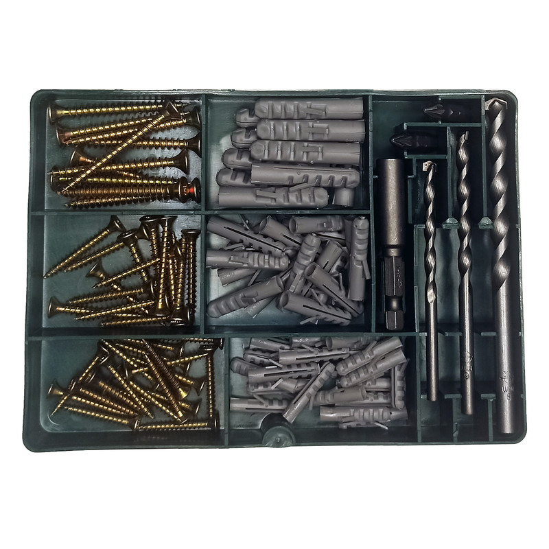  پیچ و مته و رول پلاک پاورفیکس مدل PSBDS 96 A1 مجموعه 96 عددی