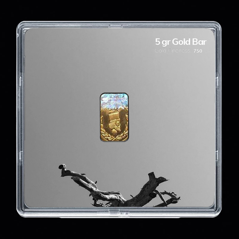 شمش طلا 18 عیار مدل 08DF