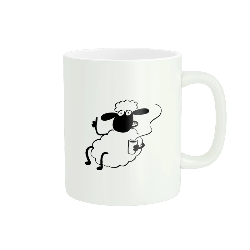 ماگ پاد آفرین مدل بره ناقلا و قهوه کد 456