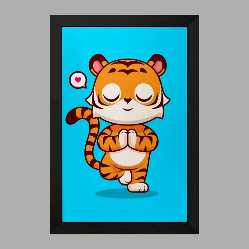 تابلو خندالو مدل حیوانات بامزه ببر کد 29448