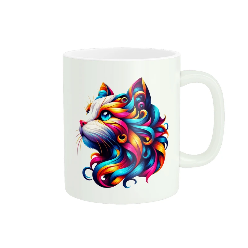 ماگ پاد آفرین طرح گربه زیبا کد 6330