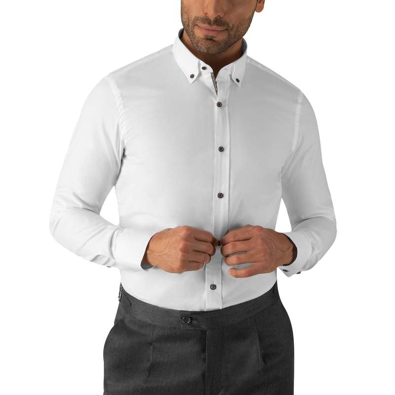 پیراهن آستین بلند مردانه کروم مدل 2210104