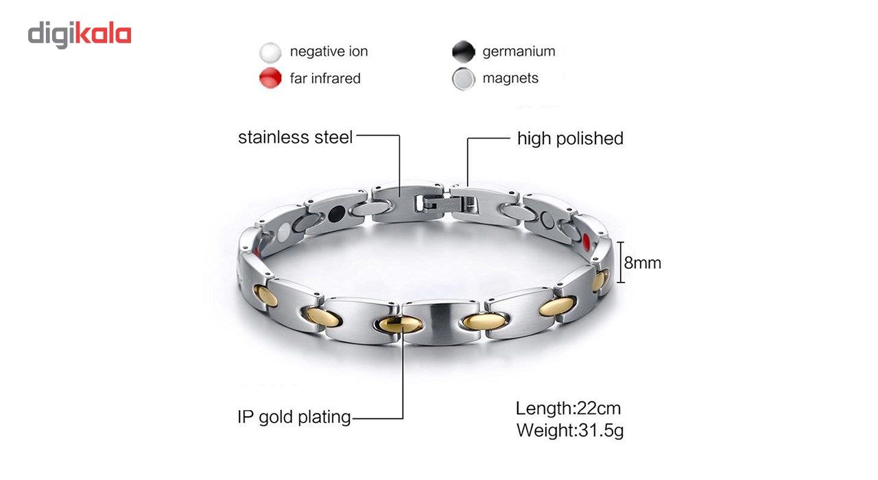 دستبند مغناطیسی سلامتاصل مدل SLJS