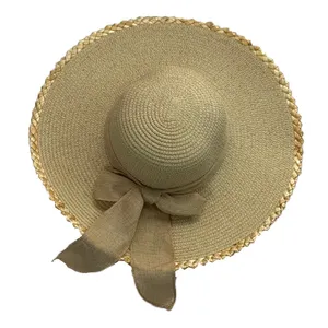 کلاه حصیری زنانه مدل ساحلی