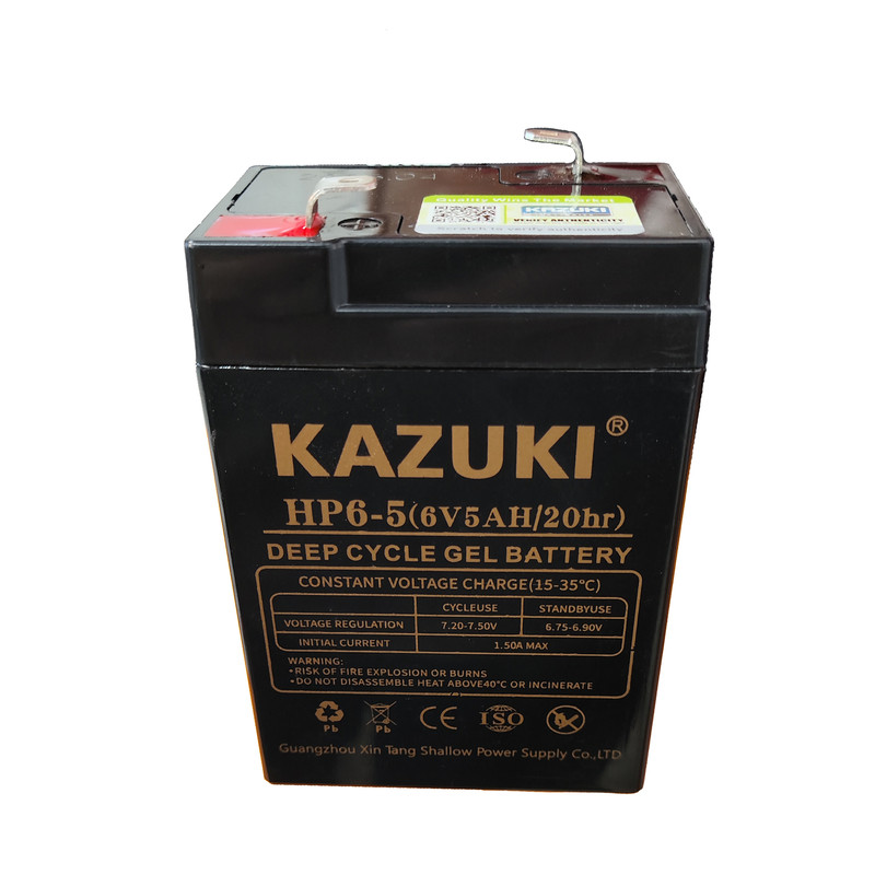 باتری UPS با ولتاژ 6 ولت و شدت جریان 5 آمپرساعت کازوکی مدل HP6-5GEL