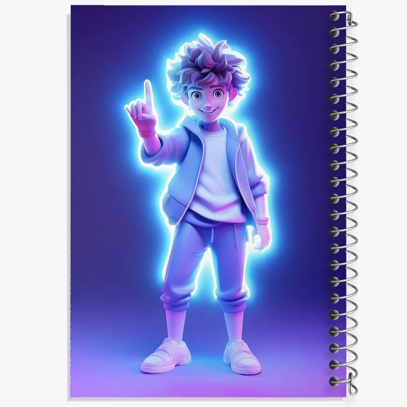 دفتر مشق 100 برگ خندالو طرح پسر ای کد N581