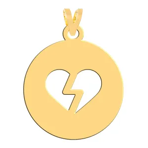 آویز گردنبند طلا 18 عیار زنانه فرشته مدل قلب WNL-000327