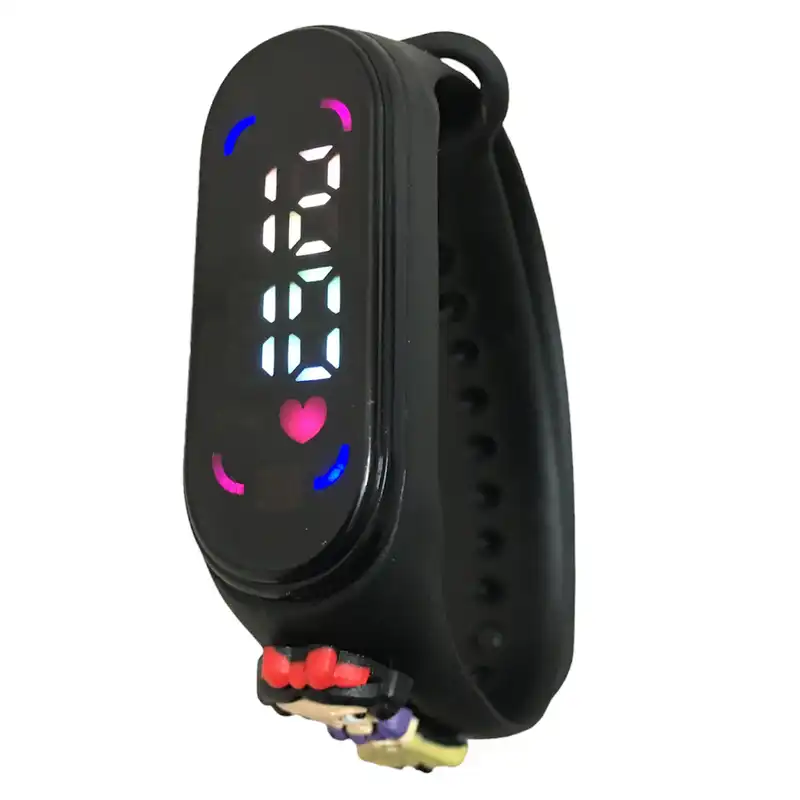 ساعت مچی دیجیتال دخترانه مدل ضداب سیلیکونی LED طرح سفید برفی کد S G