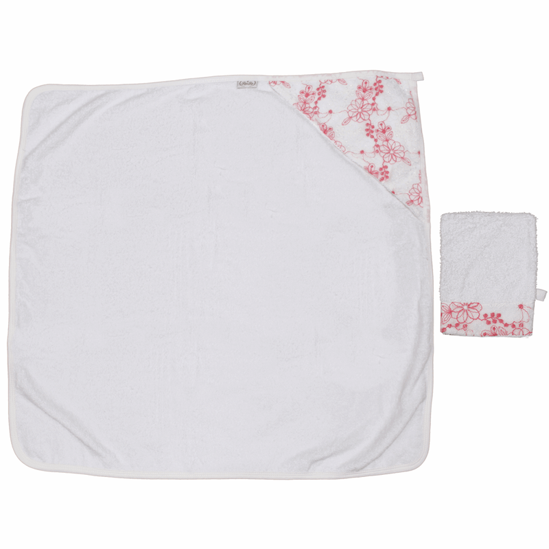 ست 2 تکه حوله نوزادی روزاریو مدل 2300091Pink