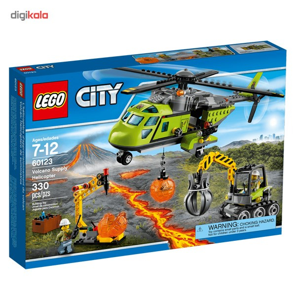 لگو لگو مدل Volcano Supply Helicopter 60123