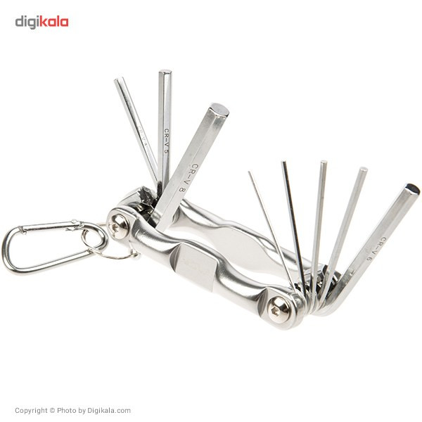 مجموعه 8 عددی آچار آلنی تاشو نووا مدل NTK 1007