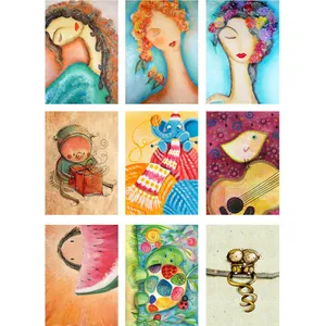 کارت پستال کوچک گالری نفیس کد NK02 بسته 9 عددی