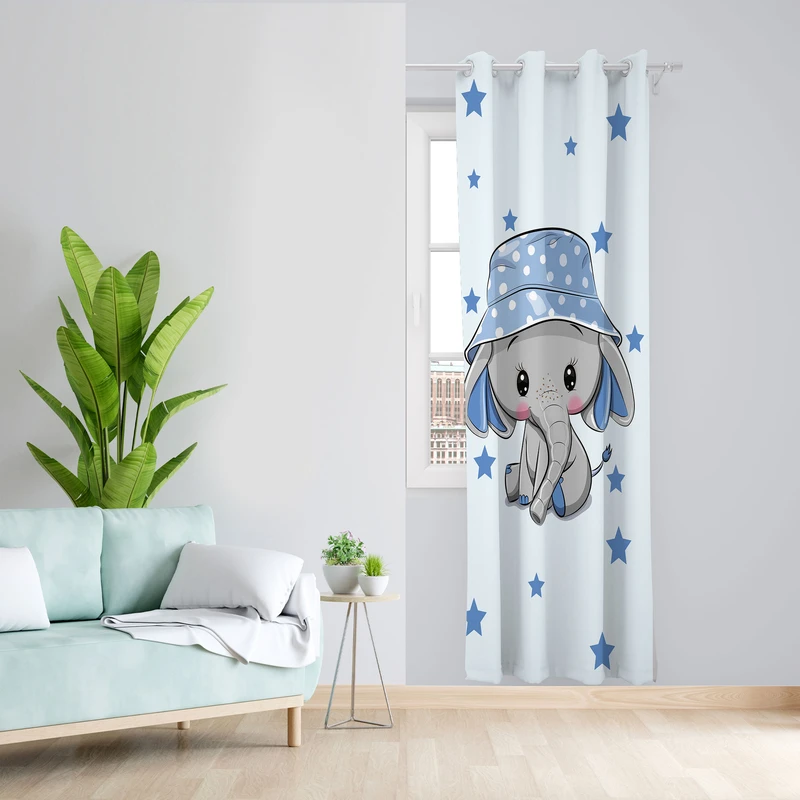 پرده مدل فیل مخمل پانچی کد 4323 سایز 140x280 سانتی متر