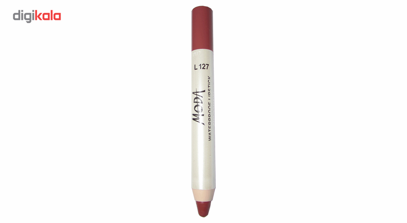 رژلب مدادی مودا مدل waterproof lipstick شماره L127