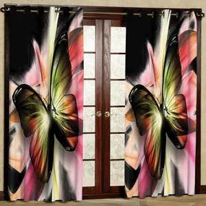 پرده مدل پروانه هازان پانچی کد 2588 سایز 140x200 سانتی متر