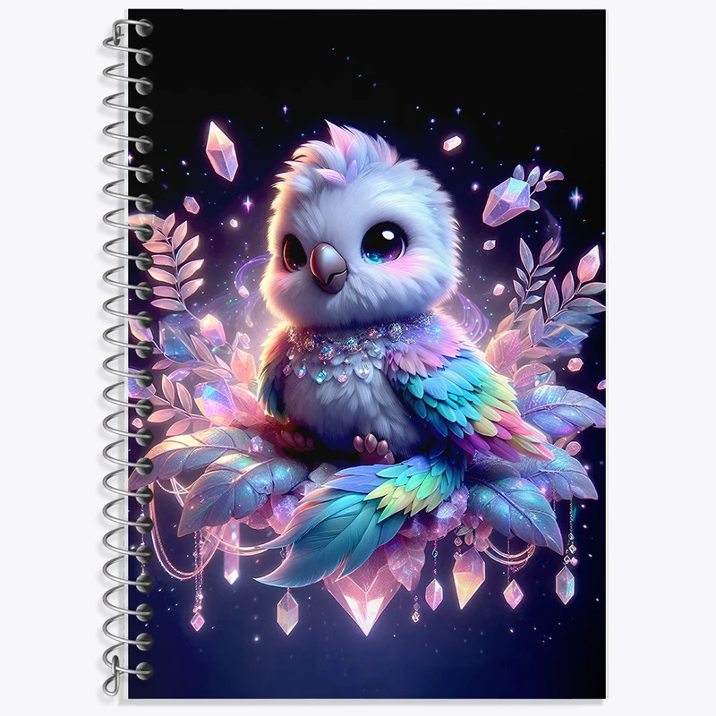 دفتر نت موسیقی 50 برگ خندالو طرح پرنده کیوت کد F5390