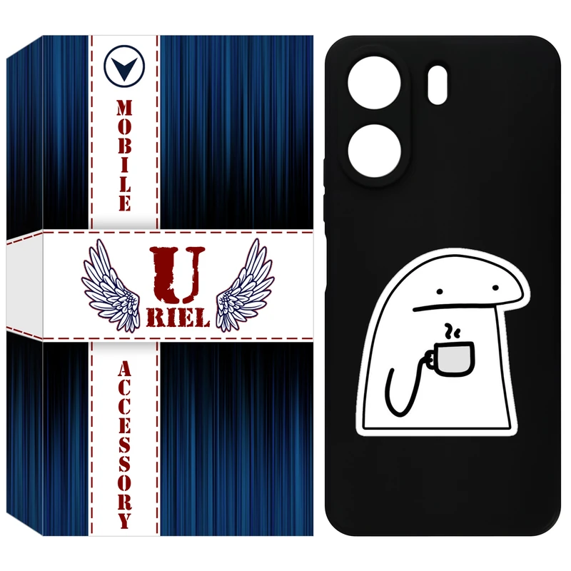 کاور یوریل قاب مدل KSH کد 79 طرح پوکرفیس مناسب برای گوشی موبایل شیائومی Redmi 13C 4G / Poco C65