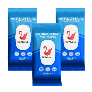 دستمال مرطوب نیوساد مدل AntiBacteria 03 سه بسته 40 عددی