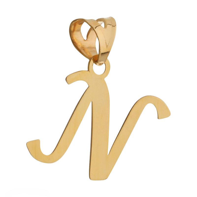 آویز گردنبند طلا 18 عیار زنانه مدل حرف N کد S2051 -  - 2